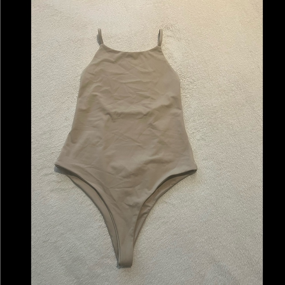 Women’s Tan One Piece Swimsuit